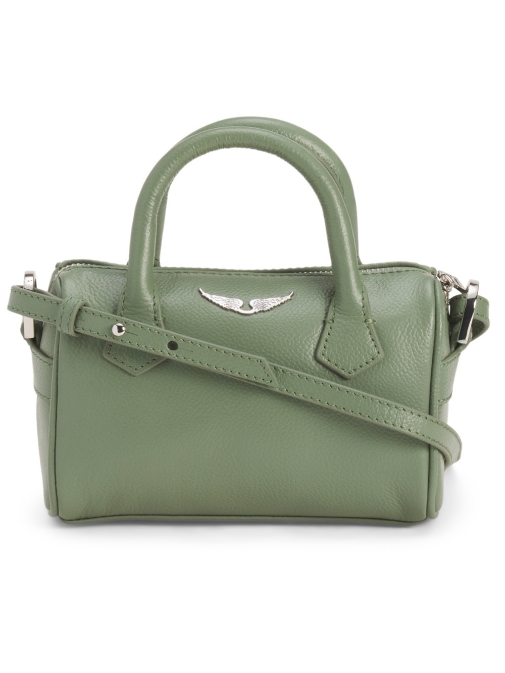 ZADIG & VOLTAIRE Leather Sunny Nano Mini Satchel With Crossbody Strap